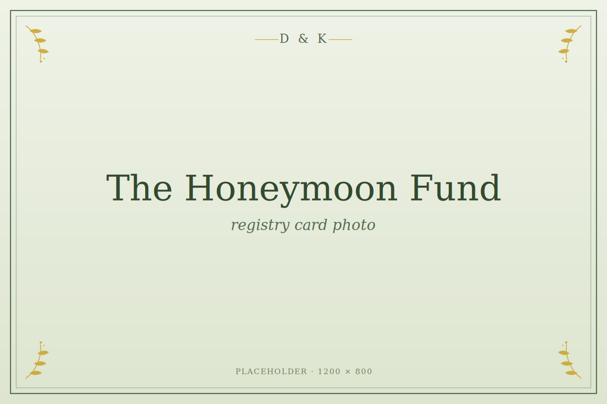Honeymoon fund
